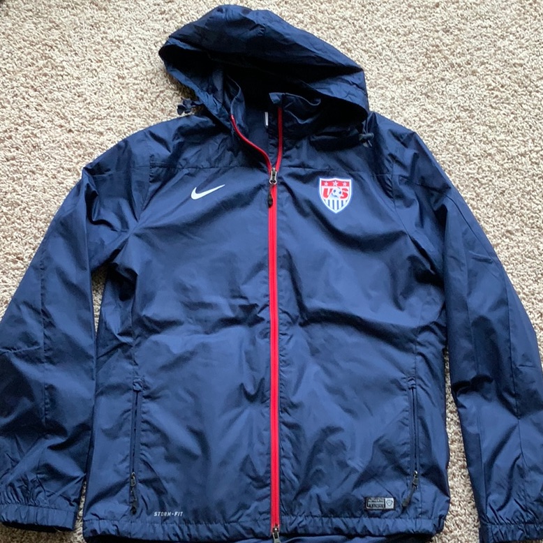 Nike Us Womens Soccer Team Navy Windbreaker Womens Size Large